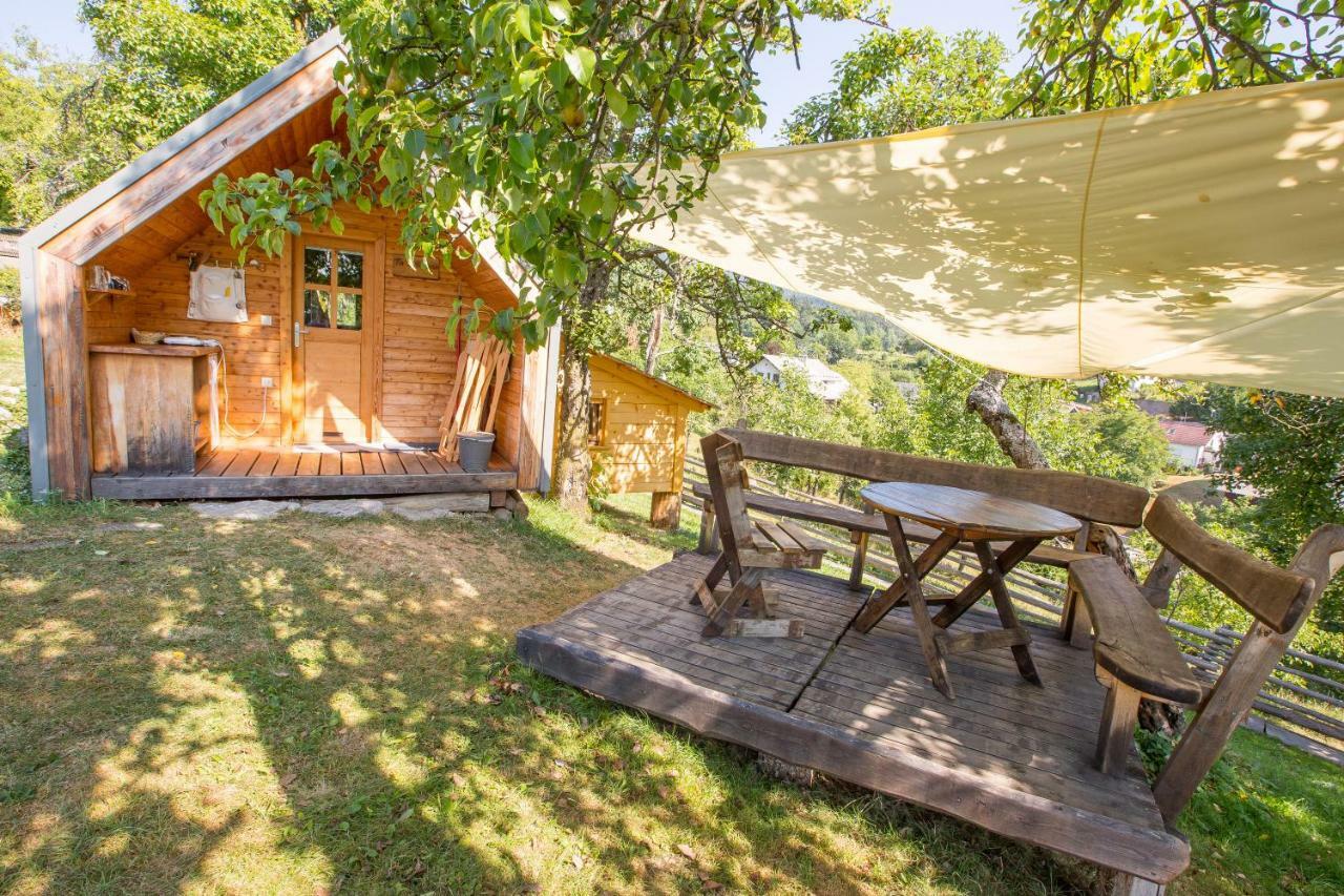 Glamping Organic Farm Slibar Villa Tržič Exteriör bild