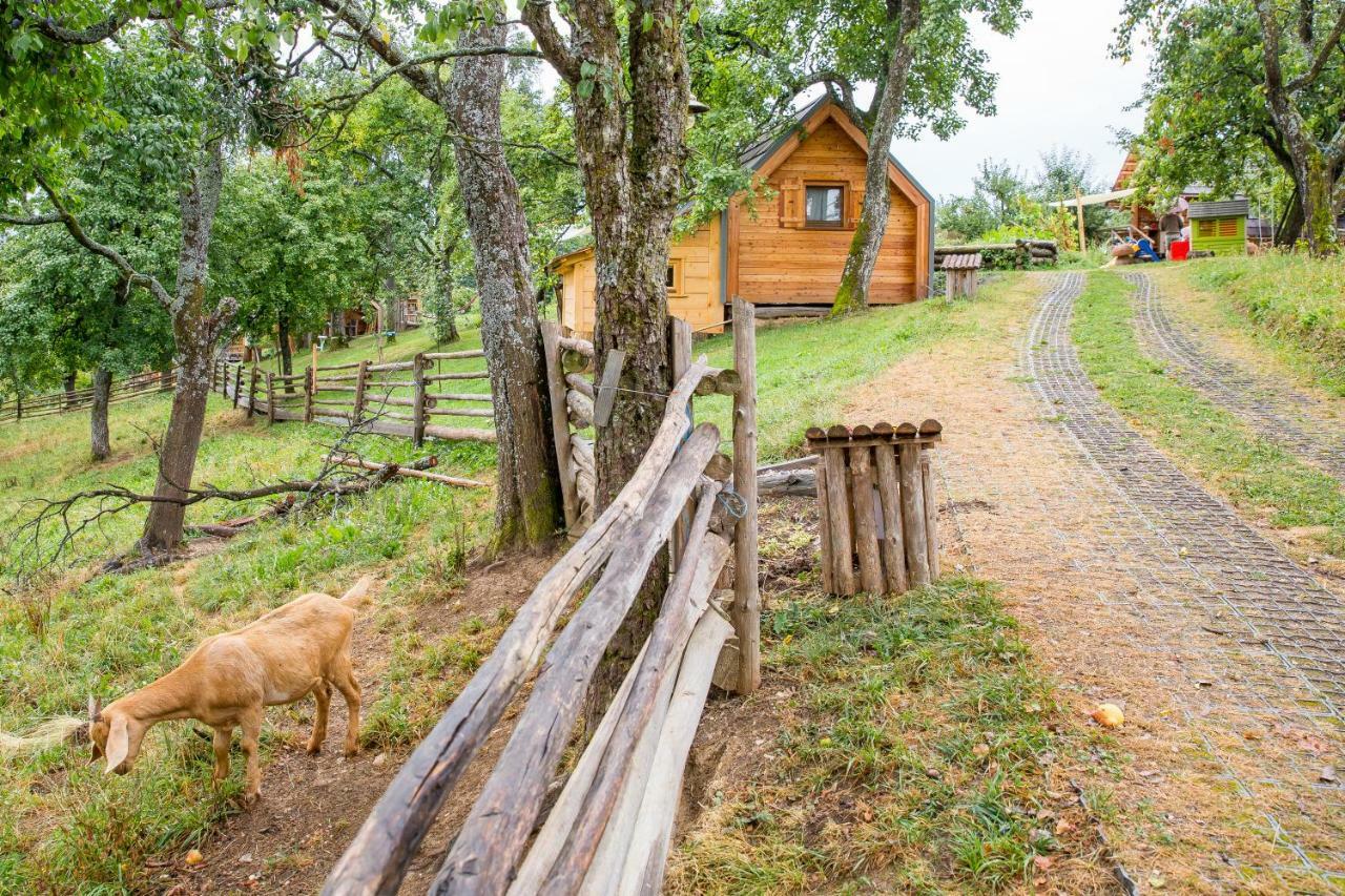 Glamping Organic Farm Slibar Villa Tržič Exteriör bild