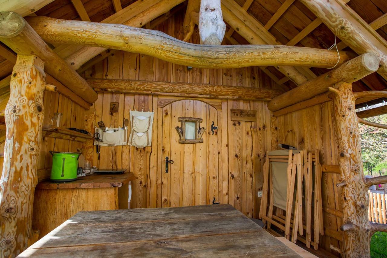 Glamping Organic Farm Slibar Villa Tržič Exteriör bild