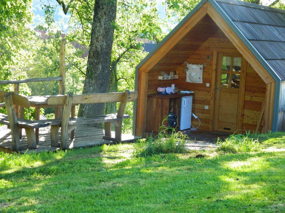 Glamping Organic Farm Slibar Villa Tržič Exteriör bild