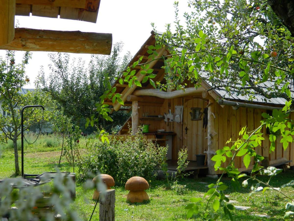 Glamping Organic Farm Slibar Villa Tržič Exteriör bild